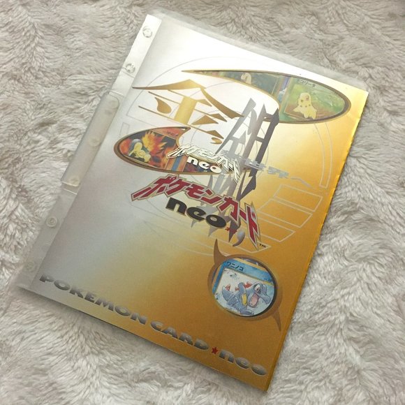 Pokemon Japanese Neo Genesis PREMIUM FILE Series #1 PROMO Folder TCG #2 - Picture 1 of 5